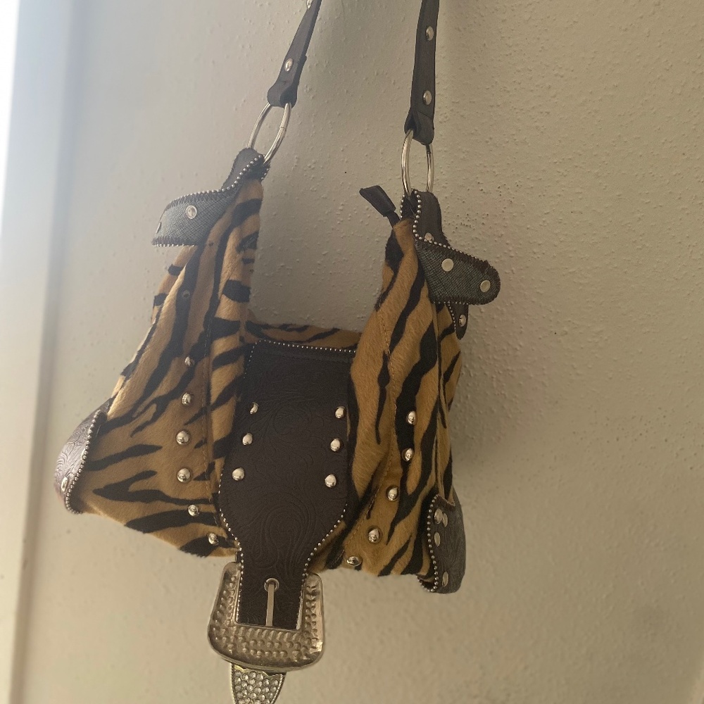 Women’s Brown and Black Bag